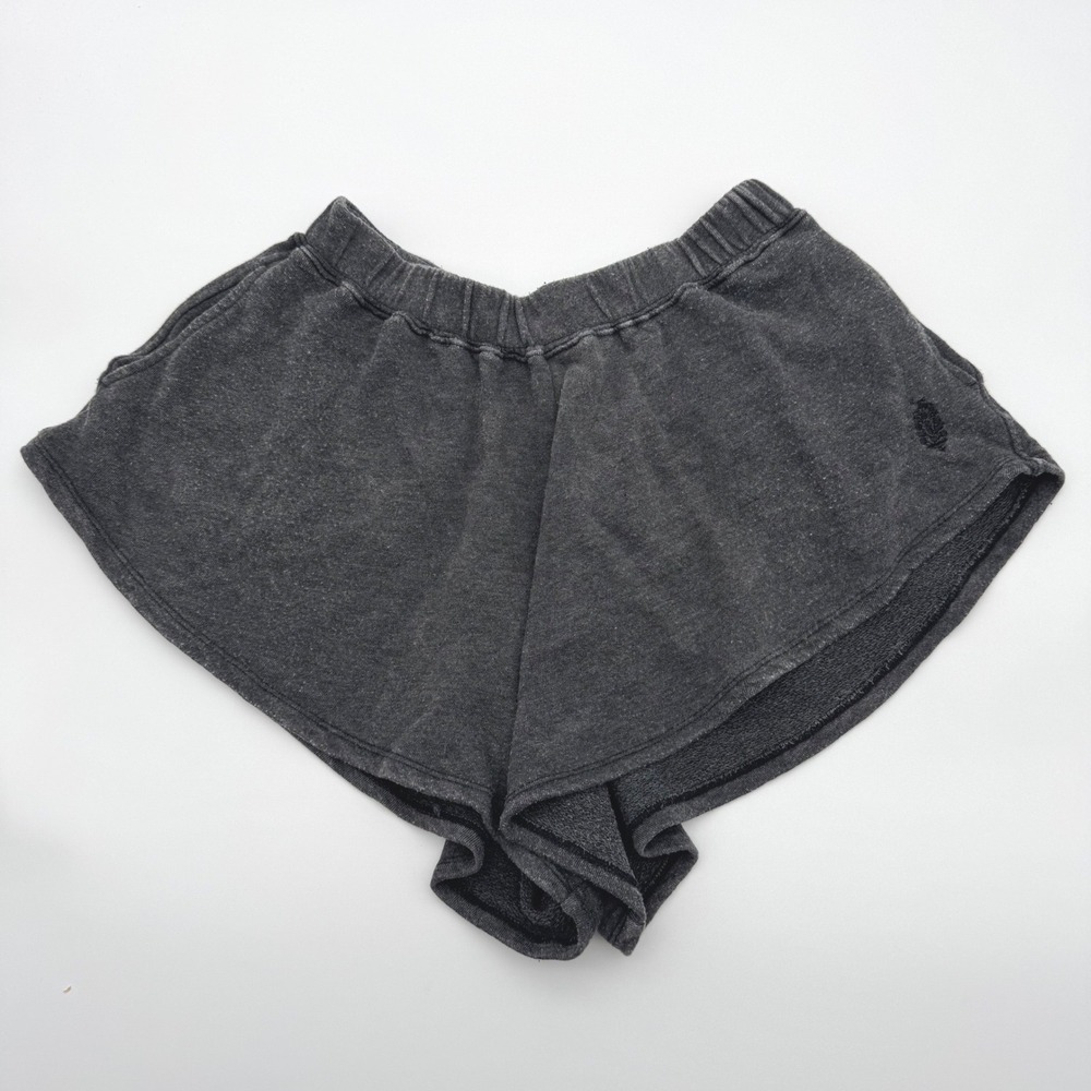 Free People Movement FP Movement Charcoal Fleece Shorts High Waist Lounge Boho